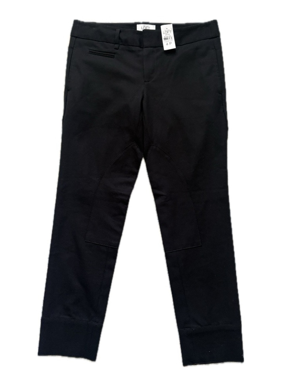 NWT LOFT Black Tailored Crop Ankle Pants 4P Slim Smart Business Casual Trousers